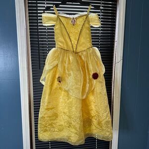 Disney Belle yellow puffy gown size 7/8